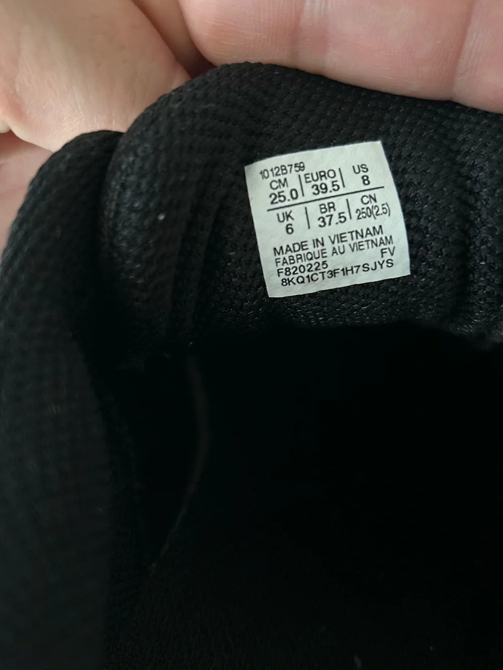 ASICS Black Running Shoes with Pink Accents